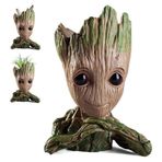 Netavantaj Galaksinin Koruyucuları Baby Groot Figür Pla Büyük 15 cm Elleri Çenesinde Saksı Kalemlik