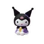 Netavantaj Kawaii Kuromi Plastik Kumbara, Mor, 20 cm, Orta Boy