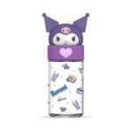 Netavantaj Lisanslı Kawaii Kuromi Silikon Cam Şişe