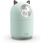 Netavantaj Oto Ve Ev Kedi Karakterli Rgb Ledli Hava Nemlendirici Buhar Makinesi Yeşil