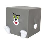 Netavantaj Tom ve Jerry Kare Plastik Kumbara, 12x12 cm, Gri