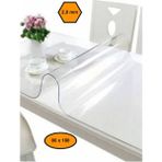 NetBazaars 2,0 mm Pvc Masa Örtüsü, Şeffaf Masa Kaplaması, 80X180