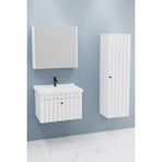 Netdeko Alice 65 Cm Banyo Dolabı Bgn Aynalı - Boy Dolap Dahil Beyaz