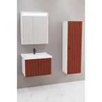 Netdeko Alice 65 Cm Banyo Dolabı Npl Aynalı - Boy Dolap Dahil Beyaz