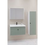 Netdeko Alice 80 Cm Banyo Dolabı Bgn Aynalı - Boy Dolap Dahil Beyaz