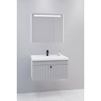 Netdeko Alice 80 Cm Banyo Dolabı Npl Aynalı - Boy Dolap Hariç Beyaz
