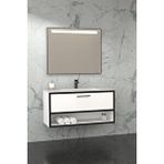 Netdeko Asya 100 Cm Banyo Dolabı - Boy Dolap Hariç Beyaz