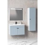 Netdeko Avien 80 Cm Banyo Dolabı Npl Aynalı - Boy Dolap Dahil Beyaz