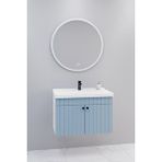 Netdeko Avien 80 Cm Banyo Dolabı Orz Aynalı - Boy Dolap Hariç Beyaz