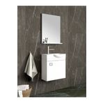 Netdeko Beyaz Mini 45 cm Sol Banyo Dolabı