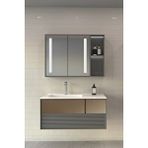 Netdeko Boneta 100 Cm Banyo Dolabı Antrasit /Spectrum Rose