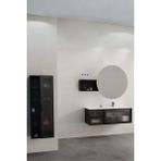 Netdeko Evora 120 cm Banyo Dolabı - Boy Dolabı Hariç - Siyah