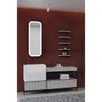 Netdeko Greta 160 Cm Banyo Dolabı - Gri ( Raf Modül Dahil)