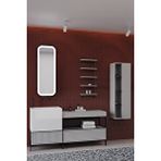 Netdeko Greta 160 Cm Banyo Dolabı - Gri ( Raf Modül Ve Boy Dolap Dahil)
