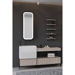 Netdeko Greta 160 Cm Banyo Dolabı - Krem (raf Modül Dahil)