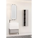 Netdeko Greta 65 Cm Banyo Dolabı - Gri (boy Dolap Dahil)