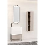 Netdeko Greta 65 Cm Banyo Dolabı - Krem (boy Dolap Dahil)