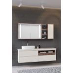Netdeko İmperia 160 Cm Banyo Dolabı Krem / Kaman Ceviz