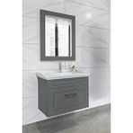 Netdeko Monaco 65 Cm Banyo Dolabı Antrasit - Boy Dolap Hariç