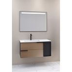Netdeko Monza 100 Cm Banyo Dolabı - Boy Dolap Hariç Siyah /Spectrum Rose