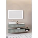 Netdeko Parma 120 Cm Banyo Dolabı - Nane Yeşili / Kaman Ceviz (çekmeceli Alt Modül Dahil)