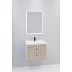 Netdeko Petit 65 Cm Banyo Dolabı Cmr Aynalı - Boy Dolap Hariç Beyaz