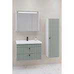 Netdeko Petit 80 Cm Banyo Dolabı Npl Aynalı - Boy Dolap Dahil Beyaz