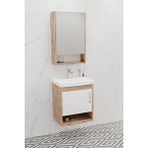 Netdeko Samba 50 Cm Banyo Dolabı - Boy Dolap Hariç Dorado / Beyaz