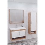 Netdeko Samba 80 Cm Banyo Dolabı - Boy Dolap Dahil Dorado / Beyaz