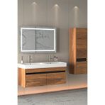 Netdeko Venti 120 Cm Banyo Dolabı - Boy Dolap Dahil Ceviz