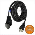 Netelectrical Elektrikli Araç İçin Kauçuk Başlıklı Şarj Uzatma Kablosu 25 Metre - Siyah - 25 METRE-SİYAH