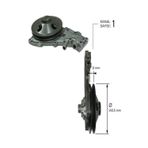 Netex Devırdaım Su Pompası Benzınlı Renault R9 1400 Motor Broadway Wp30550 7701462491 7701463377