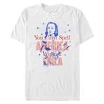 Netflix Stranger Things-America Erica Organic Short Sleeve Weiß Unisex T-shirt