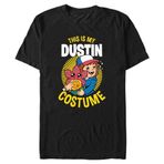 Netflix Stranger Things-Dustin Costume Organic Short Sleeve Schwarz Unisex T-shirt