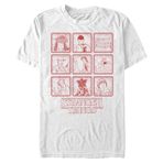 Netflix Stranger Things Organic Short Sleeve Weiß Unisex T-shirt