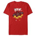 Netflix Stranger Things Run Away Organic Short Sleeve Rot Unisex T-shirt
