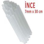 Netodak Mum Silikon Ince 7 mm x 30 cm Sıcak Mum Silikon Çubuk Uç 1 kg (80 Adet)