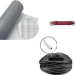 Netpen 3'lü Sineklik Seti 400x120 Cm Tül, 16 Mt. Siyah Conta, Fitil Çekme Aparatı