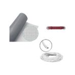 Netpen 3'lü Sineklik Seti 400X120 cm Tül, 20 Mt. Beyaz Conta, Fitil Çekme Aparatı