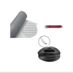 Netpen 3'Lü Sineklik Seti 500X120 Cm Tül, 18 Mt. Siyah Conta, Fitil Çekme Aparatı 500X120 Cm