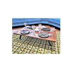 NETPLUSMOBİLYA Katlanır Yer Sofrası Hamur Açma Sunum Masası Ceviz 60x90 cm