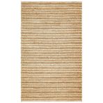 NETRA S-1152 NATURAL XW Farklı Örgü Dokusuna Sahip El Dokuma Naturel Jüt Hasır Halı, Naturel, 80 x 300