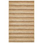 Netra S-1410 Natural Xw Farklı Örgü Dokusuna Sahip El Dokuma Naturel Jüt Hasır Halı, Standart Renk, 200 x 300
