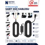 Netra Teknoloji Güvenlik Park Modu Kablosu Type-C Araç Içi Kamera Park Modu Akü Bağlantı Kablosu (24 Saat Kayıt) Botslab,70MAİ ,DDPAI ,Torima Tüm Kameralara Uyumlu