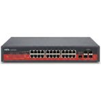 Nets Shop NS1000-24TP4G4S 24 Port Gigabit Poe Switch (320W + 4 Gigabit Uplink + 4 Sfp Fiber) Yönetilemez