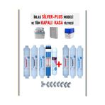 netsu arıtma İhlas Aura Cebilon Silver Ve Tüm Kapalı Kasa Su Arıtma Filtresi,5+3 lü filtre seti