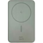 Nettech 10000 Mah Pd 15w Hızlı Sarj Magsafe Powerbank Oto Şarj Kesme+Lityum-Lion Pil+2 Çıkışlı - Beyaz