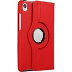 Nettech Lenovo Tab M8 TB-8505 Uyumlu 3 Kameralı Döner Standlı Kapaklı Kılıf - Kırmızı