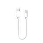 Nettech NT-29 Plastik 20 cm Beyaz Type-C to Lightning Şarj ve Data Kablosu