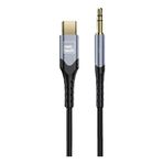 Nettech NT-AC02 1 mt Siyah Jack to Type-C AUX Kablo